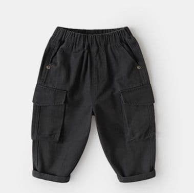 キッズファッション パンツ　耐摩耗機能付きキッズ多機能カーゴパンツ