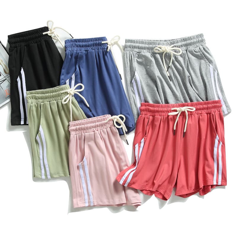 キッズファッション パンツ　サイドライン入りキッズショートパンツ
