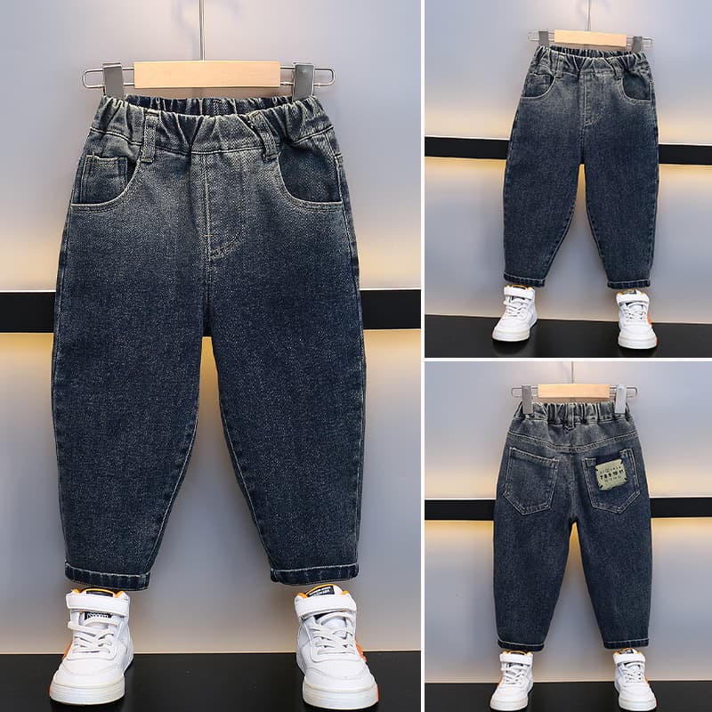 キッズファッション パンツ キッズゆったりデニムイージーパンツ