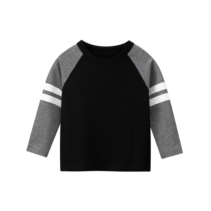 キッズファッション Tシャツ スポーティライン長袖Tシャツ