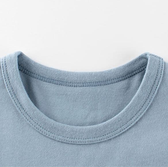 キッズファッション Tシャツ 袖ライン入りベーシック半袖子供服