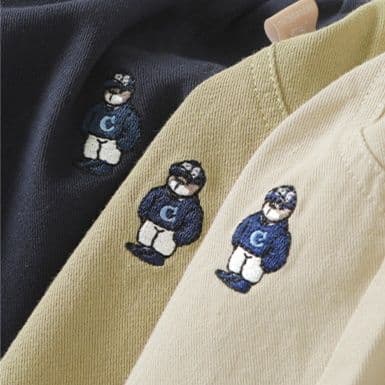キッズファッション パンツ 可愛い小熊刺繍入りゆったり長ズボン