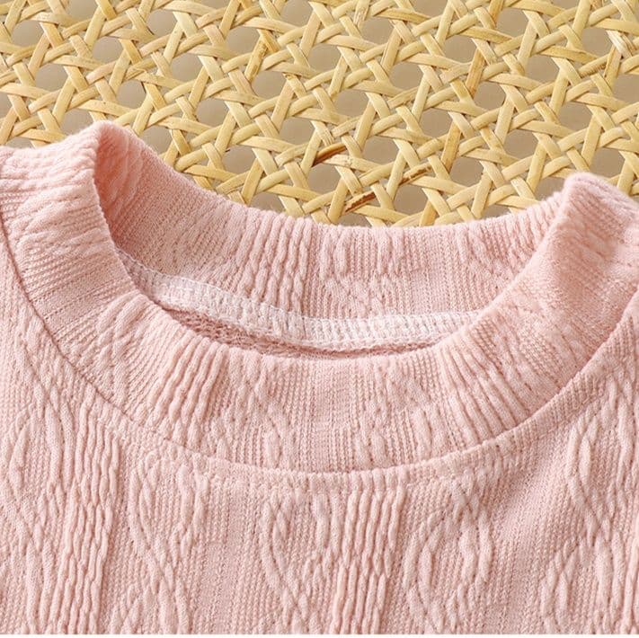 キッズファッション Tシャツ ふんわりパフスリーブ長袖上品トップス