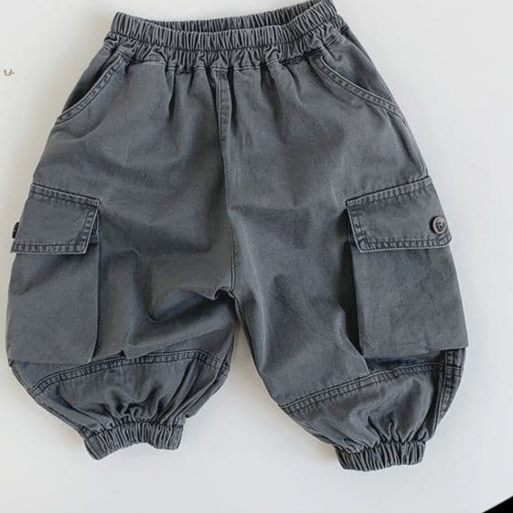 キッズファッション パンツ こども多機能ポケット付きカーゴパンツ