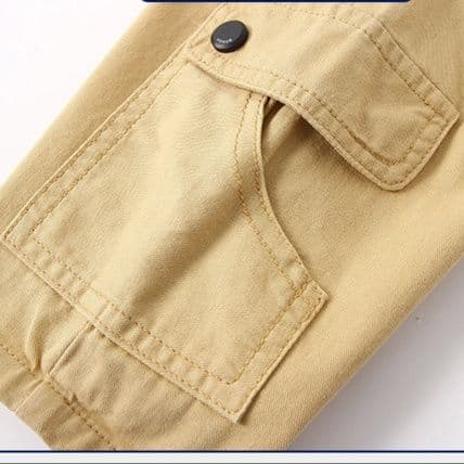 キッズファッション パンツ 男の子用カーゴポケット付きハーフパンツ