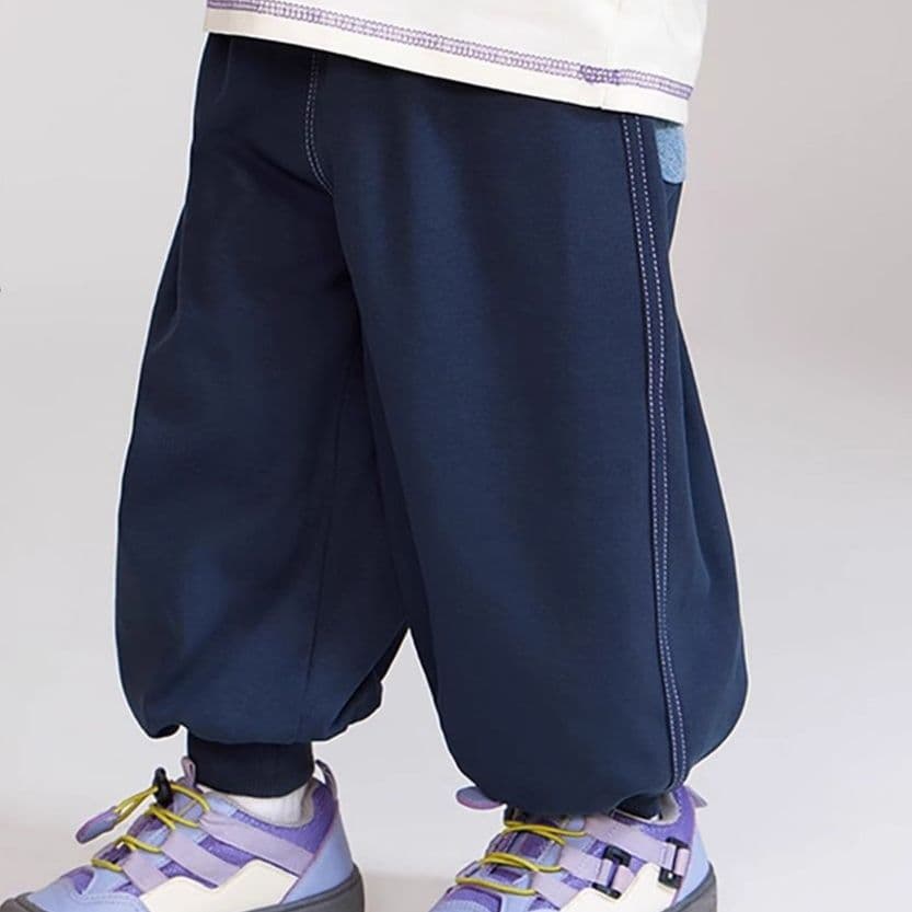 キッズファッション パンツ こども用ゆったりリブ裾スウェットパンツ