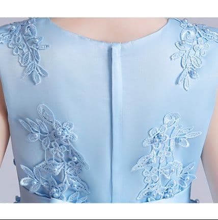 キッズファッション ドレス 花刺繍ふんわりお姫様ドレス