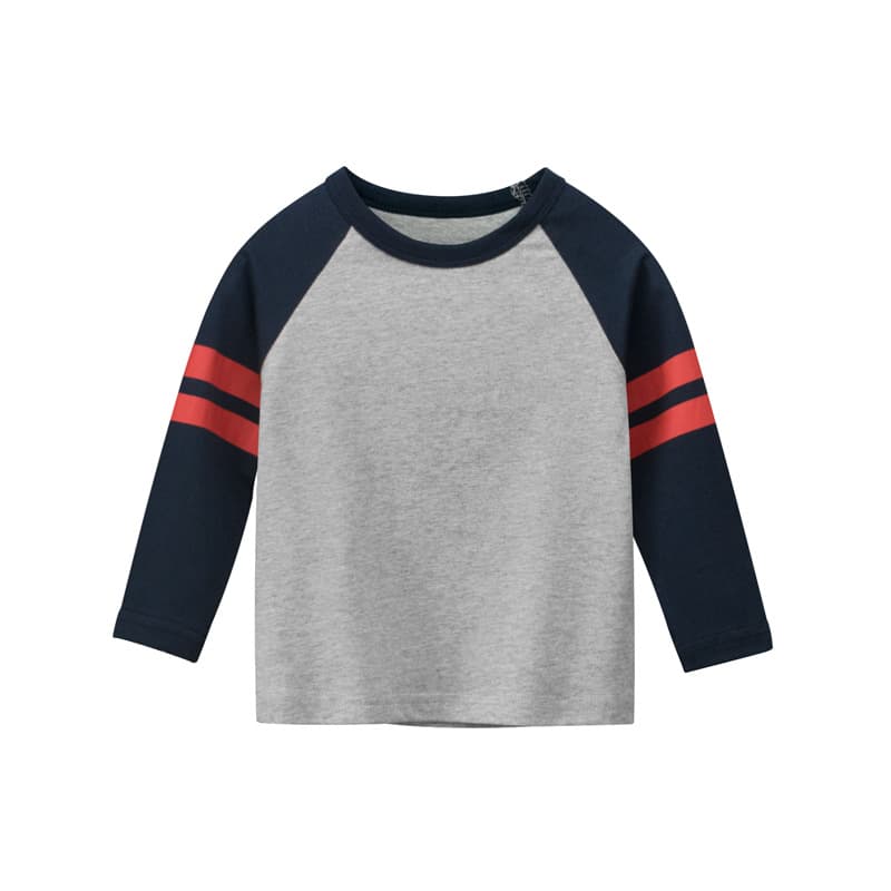 キッズファッション Tシャツ スポーティライン長袖Tシャツ