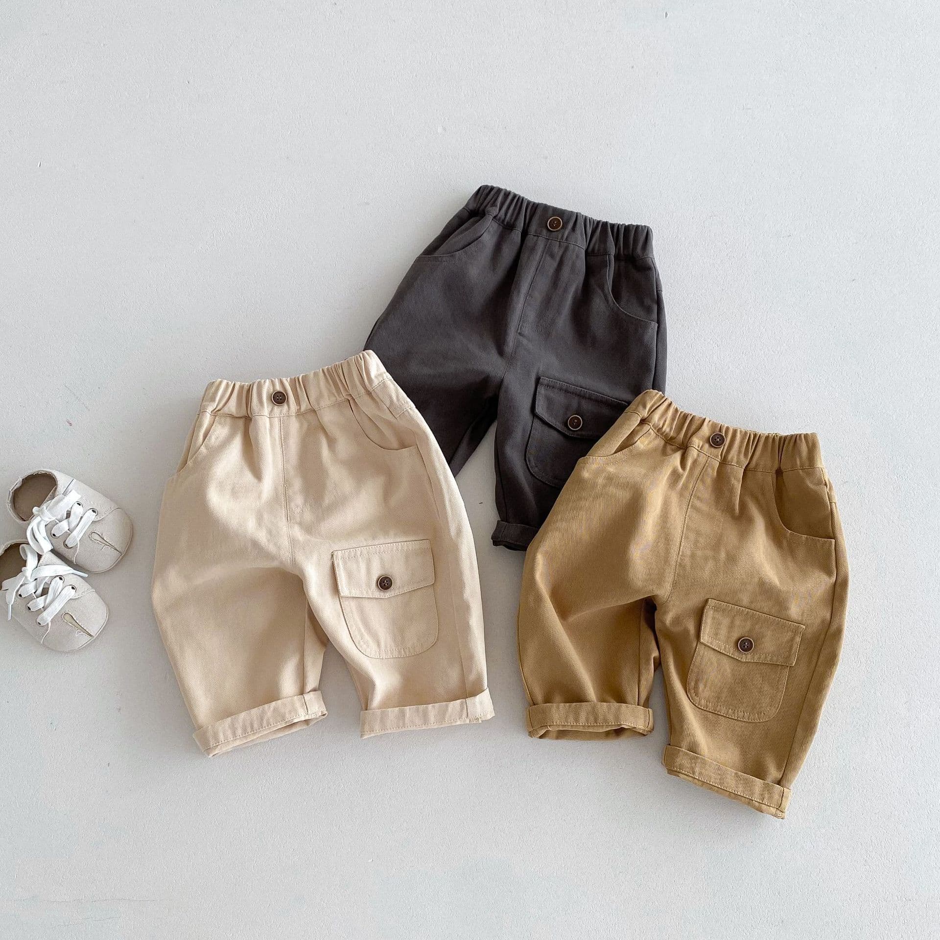 キッズファッション パンツ おしゃれカーゴポケット半ズボン