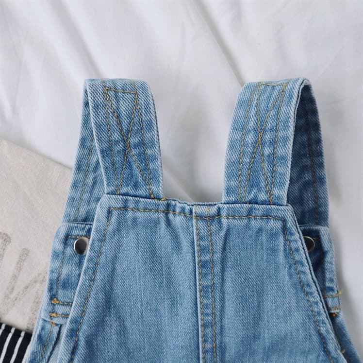 キッズファッション パンツ 可愛らしいサロペット風ショートパンツ