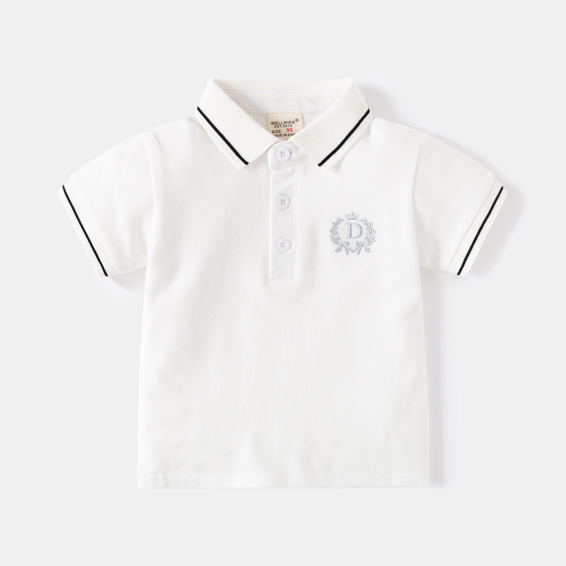キッズファッション Tシャツ 襟ラインがおしゃれな半袖ポロシャツ