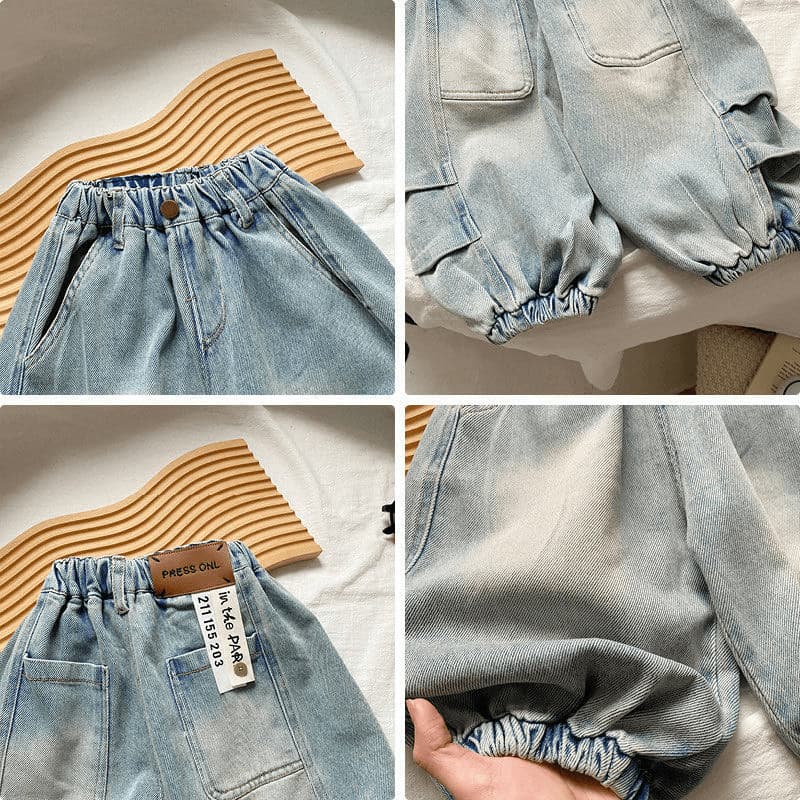 キッズファッション パンツ キッズ ゆったり バルーンシルエット デニムパンツ