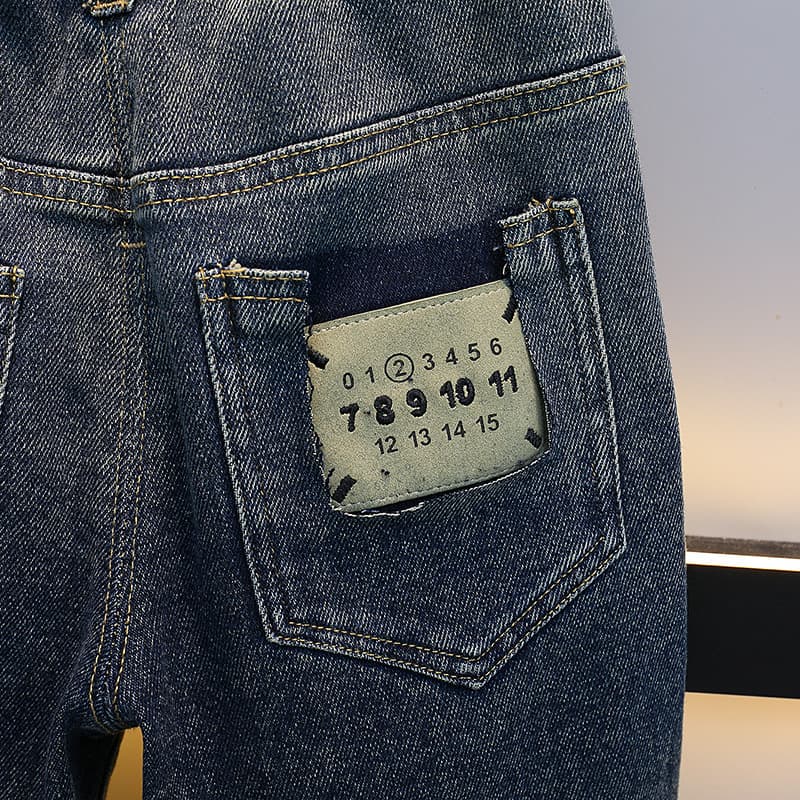 キッズファッション パンツ キッズゆったりデニムイージーパンツ