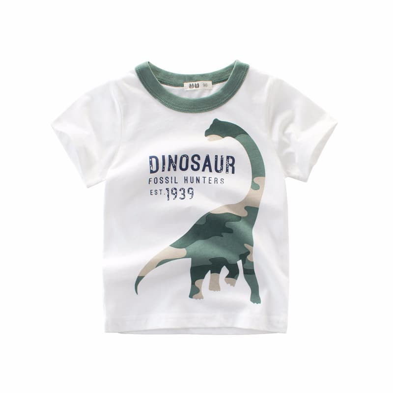 キッズファッション Tシャツ 恐竜プリントTシャツ