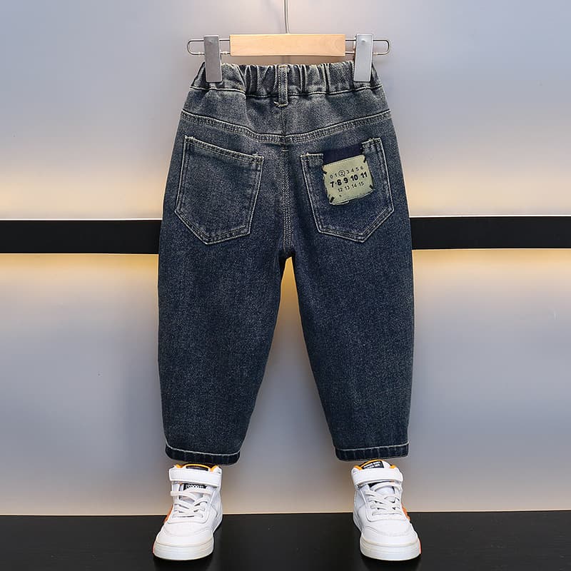 キッズファッション パンツ キッズゆったりデニムイージーパンツ