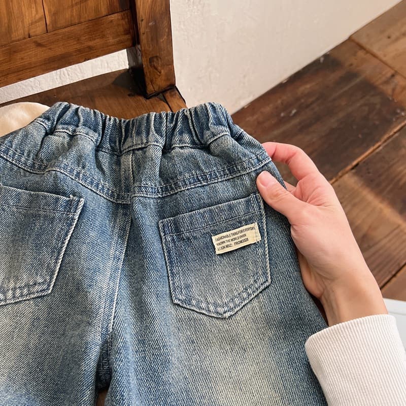 キッズファッション パンツ ゆったりデニム風短パンツ