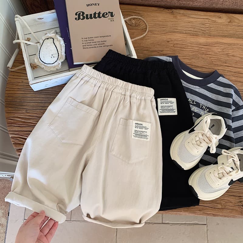 キッズファッション パンツ ゆったり快適ロールアップハーフパンツ