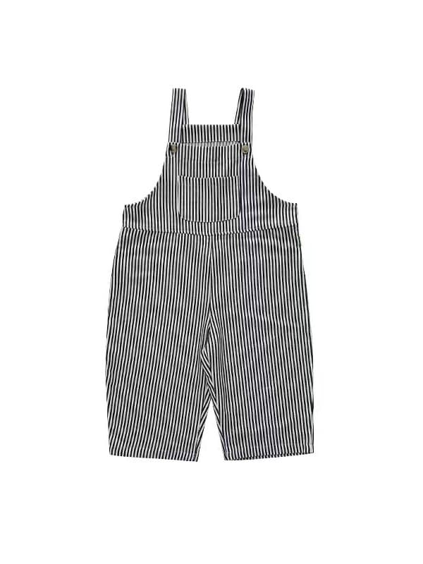 キッズファッション パンツ 縦縞模様の可愛いサロペットパンツ