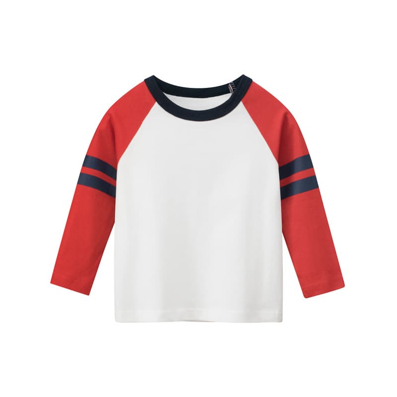 キッズファッション Tシャツ スポーティライン長袖Tシャツ
