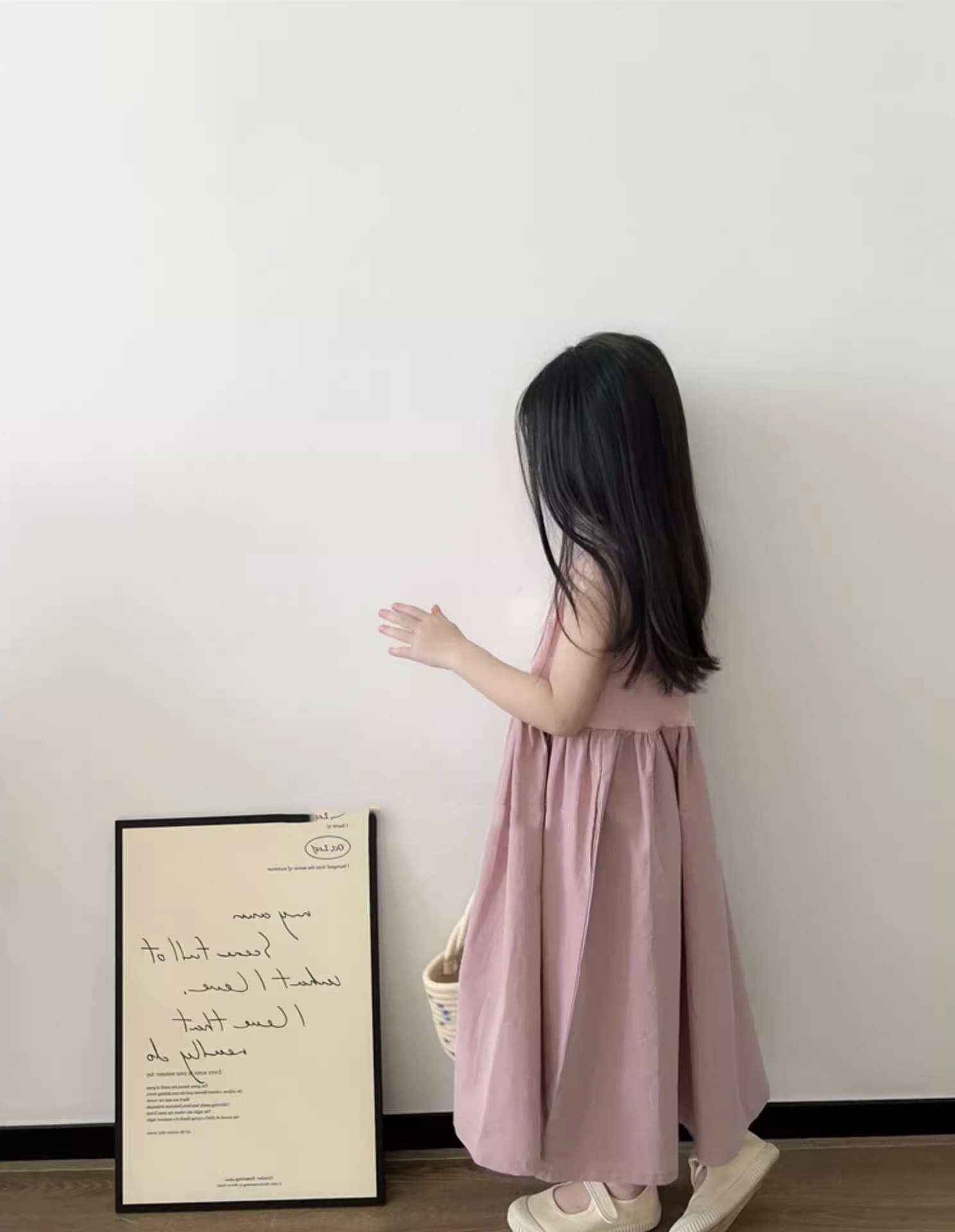 キッズファッション ワンピース 上品切り替えノースリーブロング丈女の子ワンピース