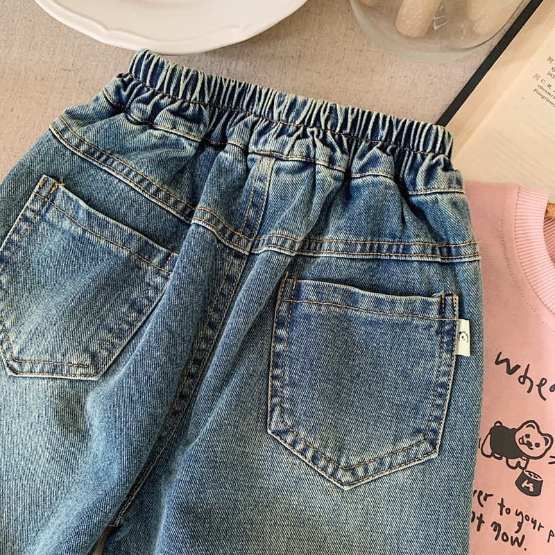 キッズファッション パンツ ゆったり着心地抜群デニム風ハーフパンツ