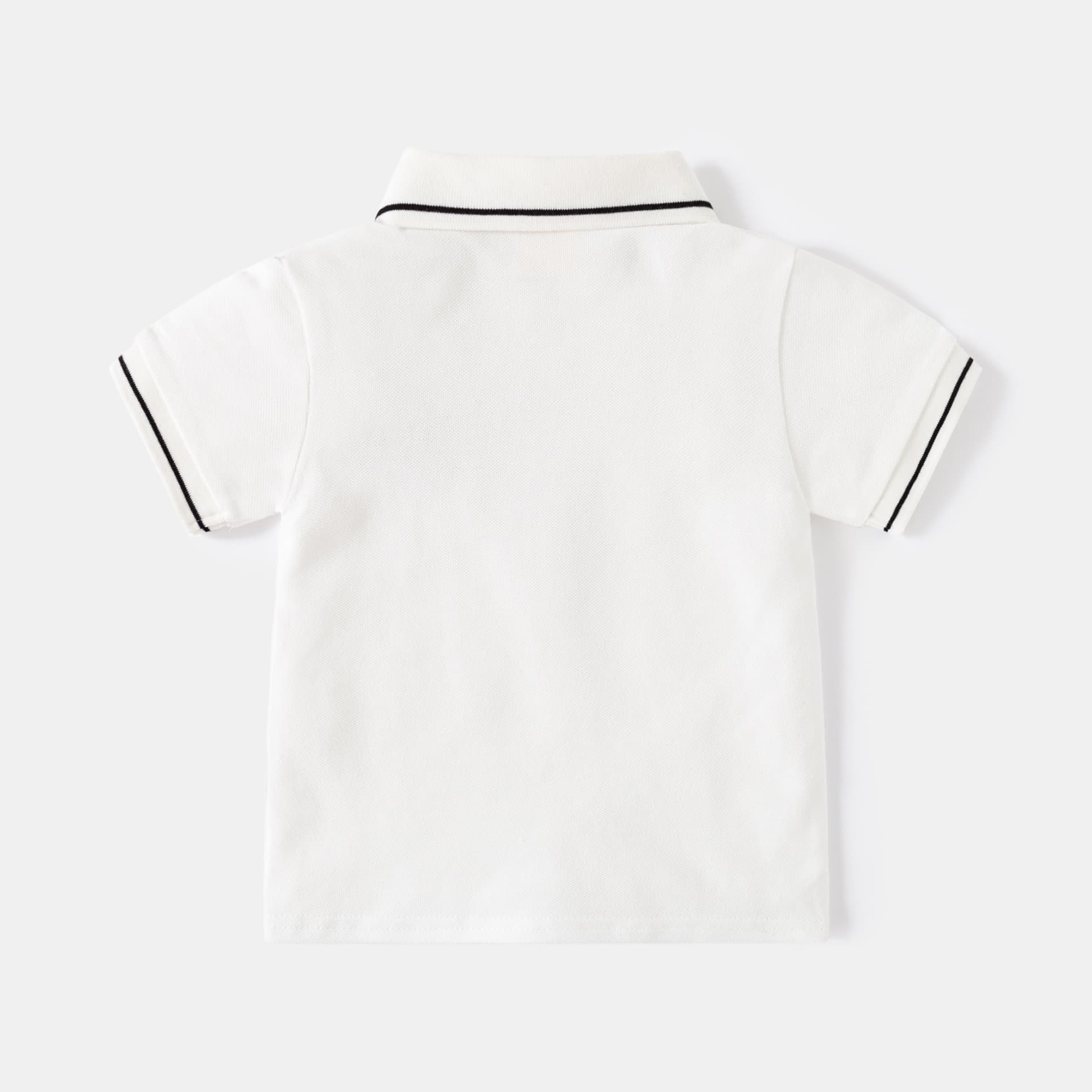 キッズファッション Tシャツ 襟ラインがおしゃれな半袖ポロシャツ
