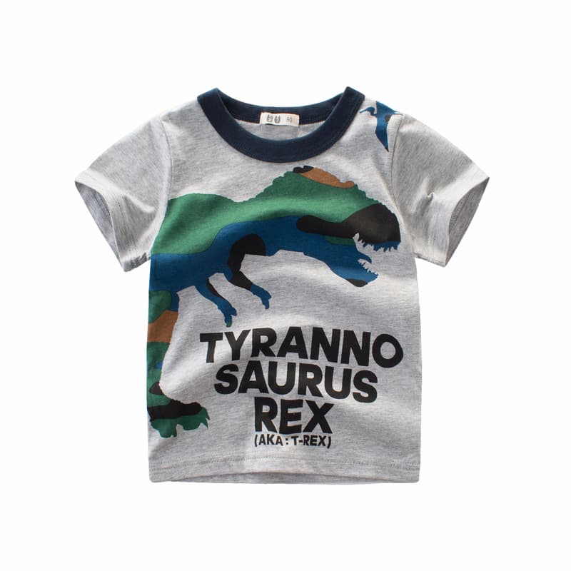 キッズファッション Tシャツ 恐竜プリントTシャツ